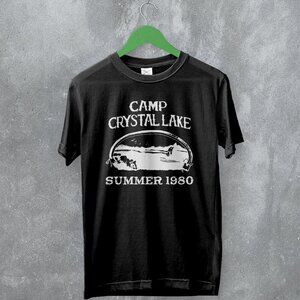 Camp Crystal Lake Horror Movie 1980 Friday The 13th Graphic Fan Art T-Shirt 81